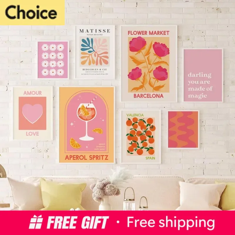Resin Art Heart - 2026 Matisse Juice Fruit Pink Orange