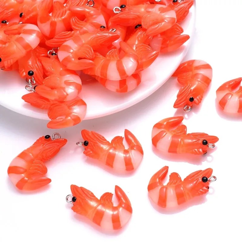 Resin Art Accessories - 10Pcs Acrylic Resin Cartoon Seafood Charms