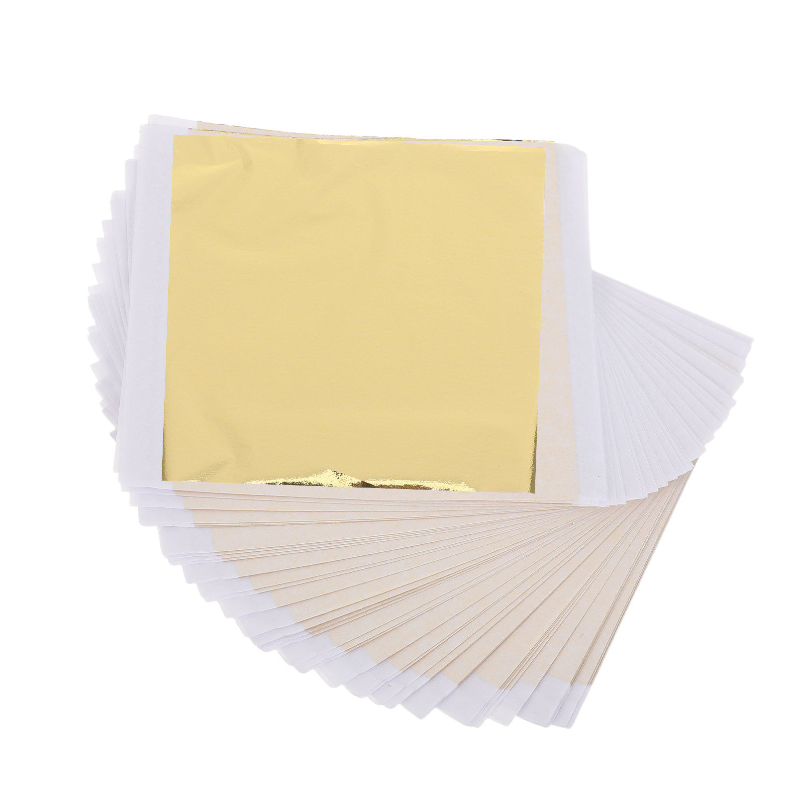 Gold Leaf Foil - 50Pcs 8x8.5cm Gold Leaf Foil Paper