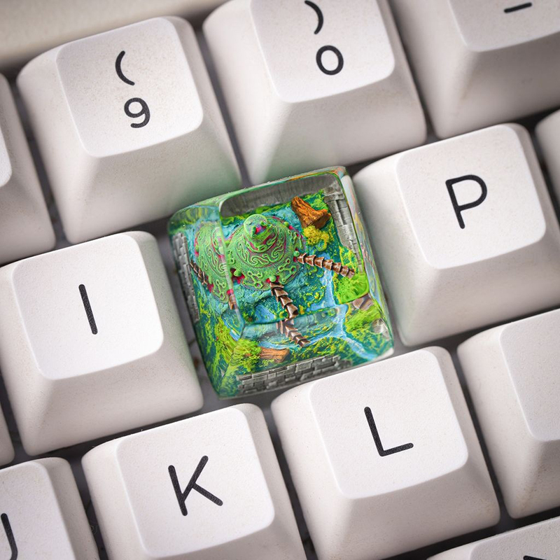 Resin Art Anime - Organism Resin Keycap Creactive Art Keyboard