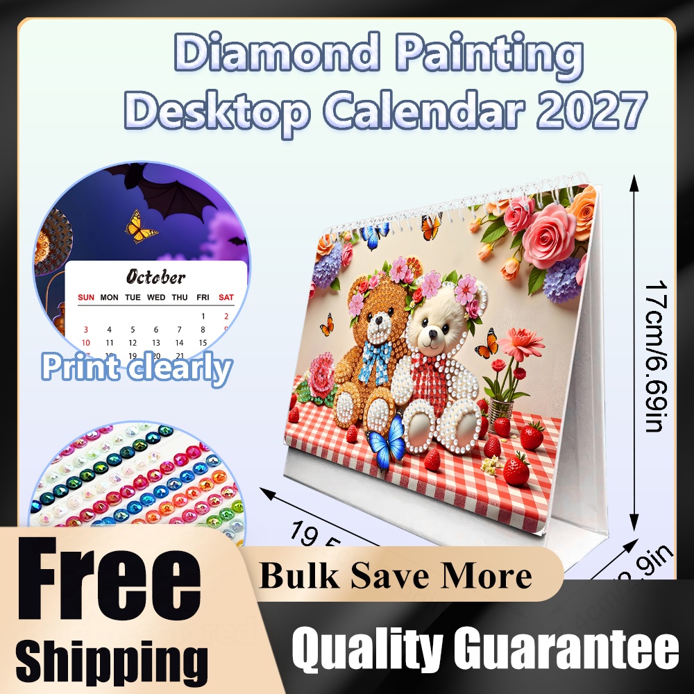 Resin Art For Beginners - 2027 DIY Paper Diamond Painting Calendar