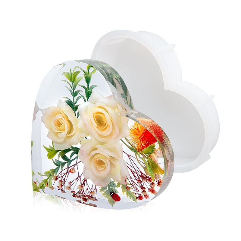 Resin Art Heart - Large Heart Epoxy Resin Mold For