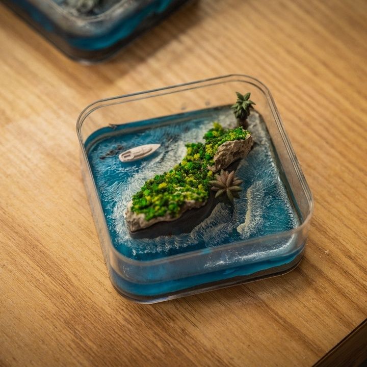 Handcrafted Micro-Island of Fa - Resin Art Ideas review and price