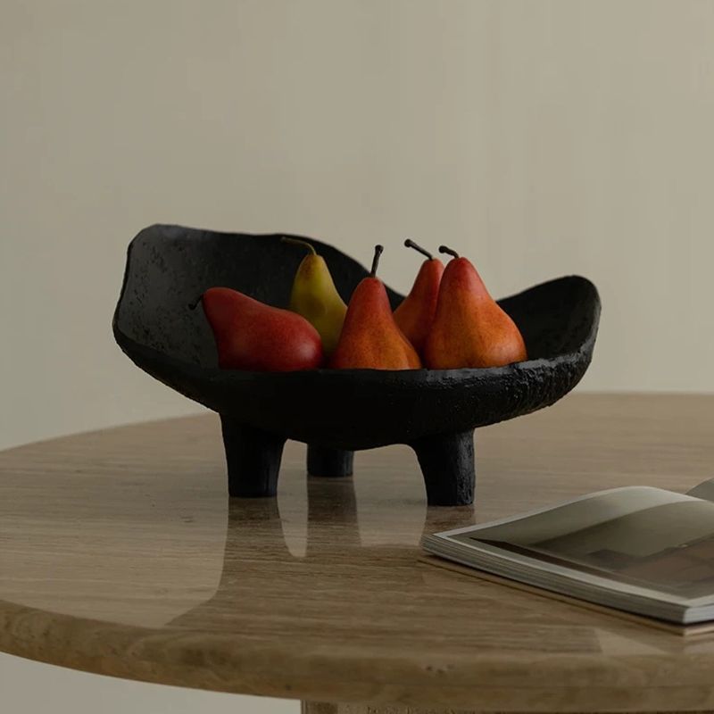 Black Fruit Plate Resin Storag - Resin Art Wooden Tray review and price