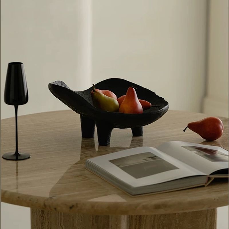 Black Fruit Plate Resin Storag - Resin Art Wooden Tray review and price