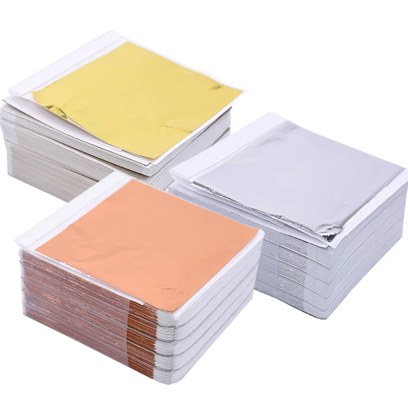 100Pcs Imitation Gold Sliver C - Gold Leaf Foil review and price