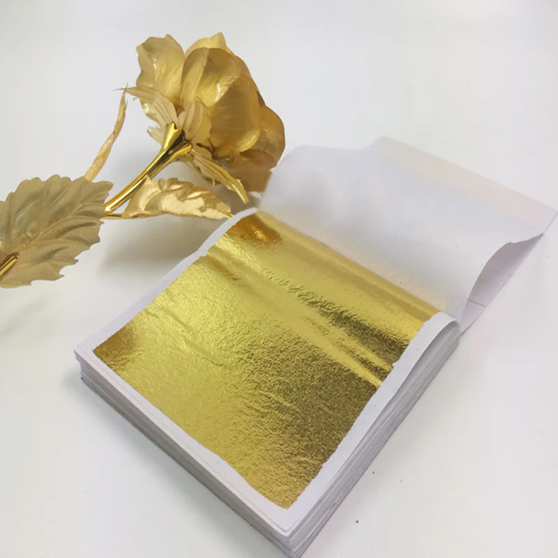 100Pcs Imitation Gold Sliver C - Gold Leaf Foil review and price