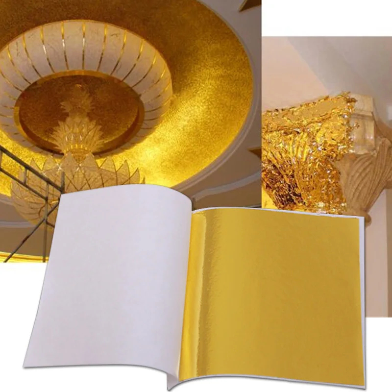 100Pcs Imitation Gold Sliver C - Gold Leaf Foil review and price