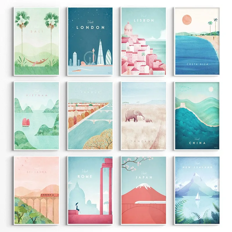 World Minimalist Travel Poster - Resin Art And Deco review and price