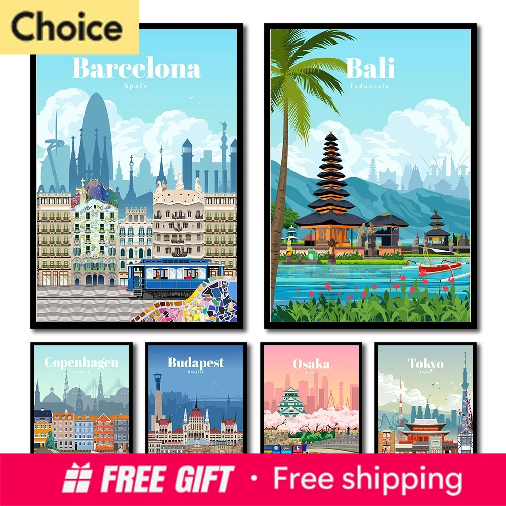 Amsterdam Tokyo London Iceland - Resin Art Bali review and price