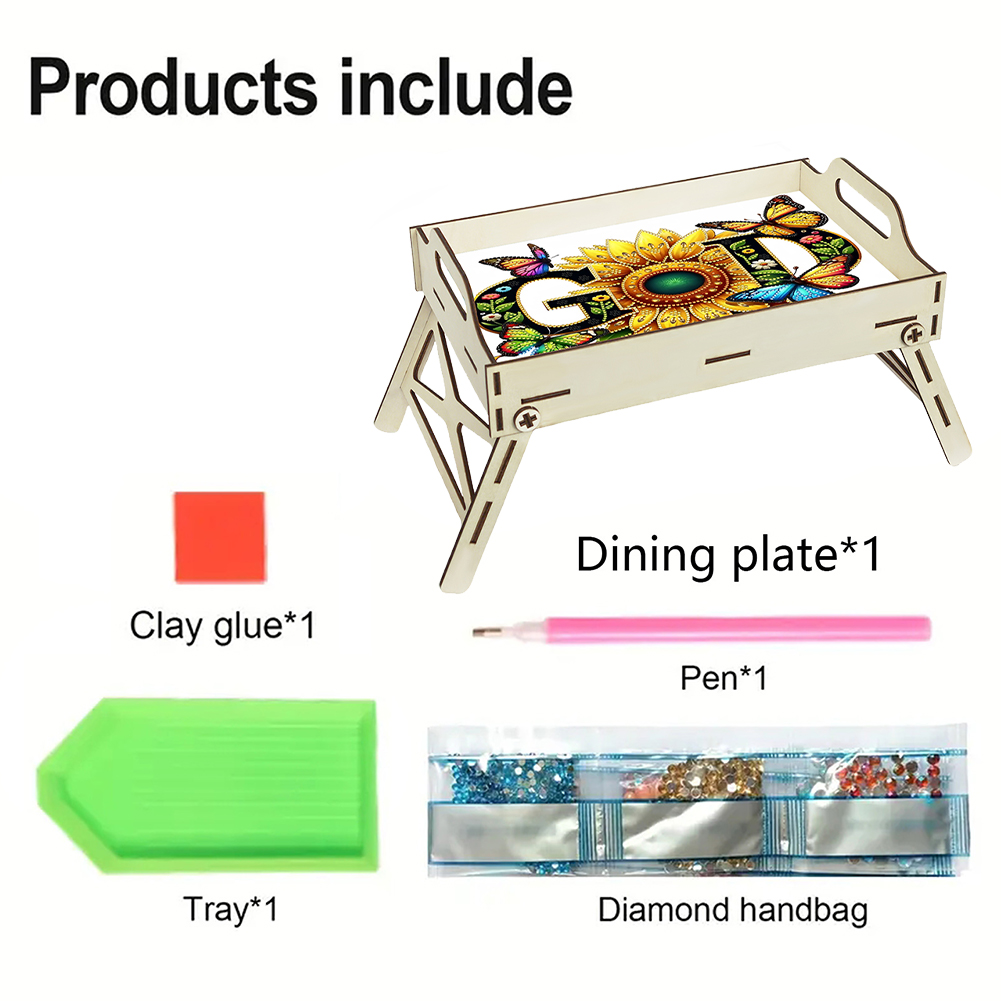 5D DIY Diamond Painting Servin - Resin Art Wooden Tray review and price
