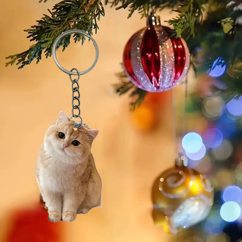 Black And White Cat Keychain 2 - Resin Art Ring Design review and price