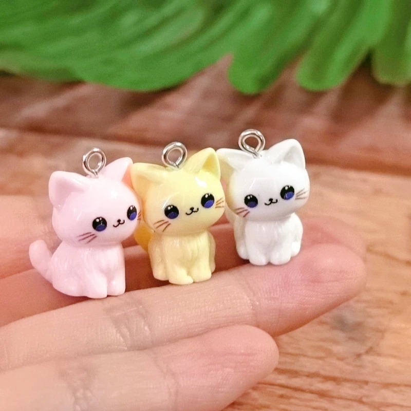 10pcs 3D Kawaii Happy Cat Resi - Resin Art Accessories review and price