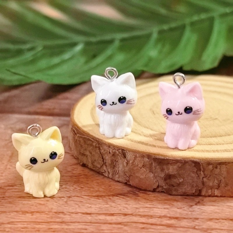10pcs 3D Kawaii Happy Cat Resi - Resin Art Accessories review and price