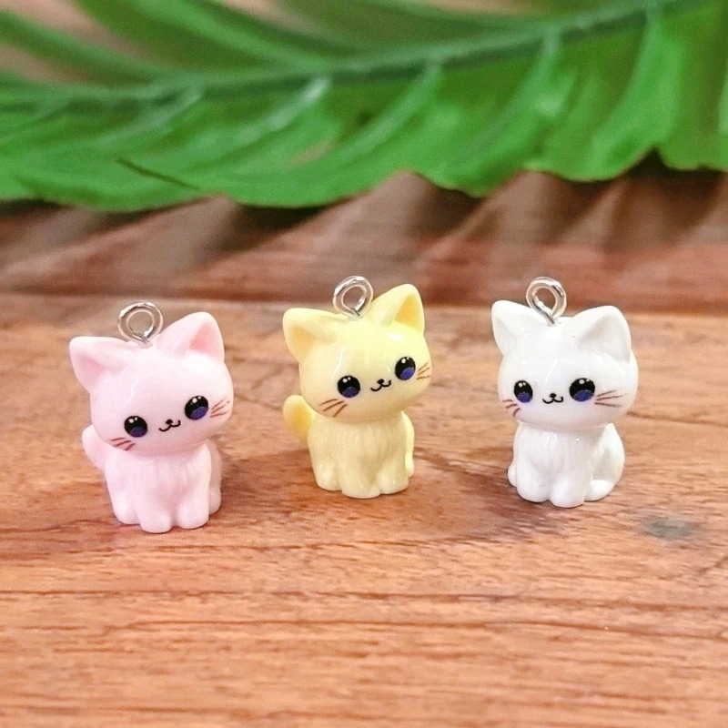 10pcs 3D Kawaii Happy Cat Resi - Resin Art Accessories review and price