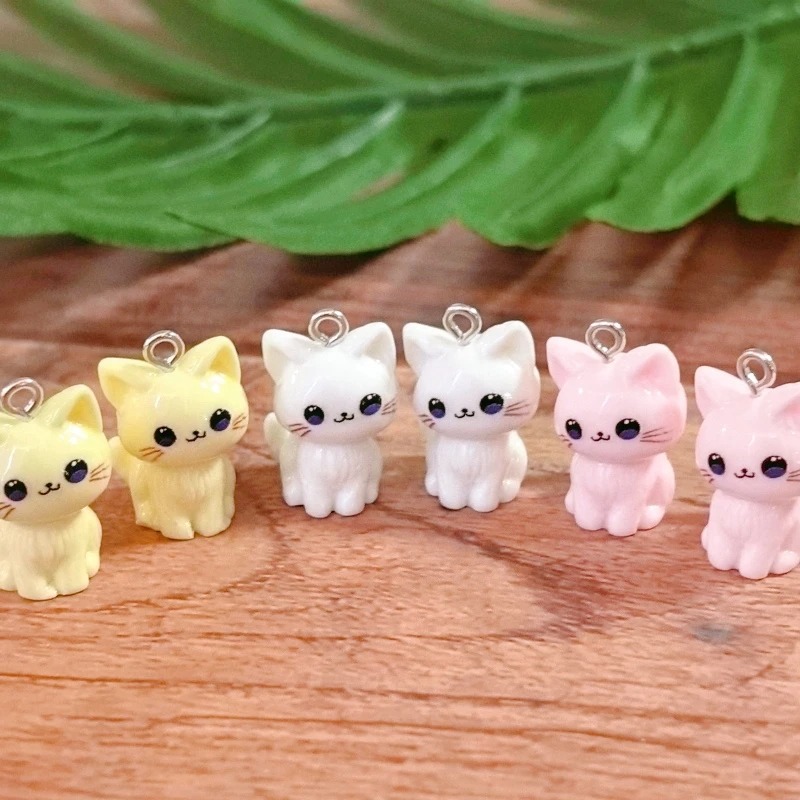 10pcs 3D Kawaii Happy Cat Resi - Resin Art Accessories review and price
