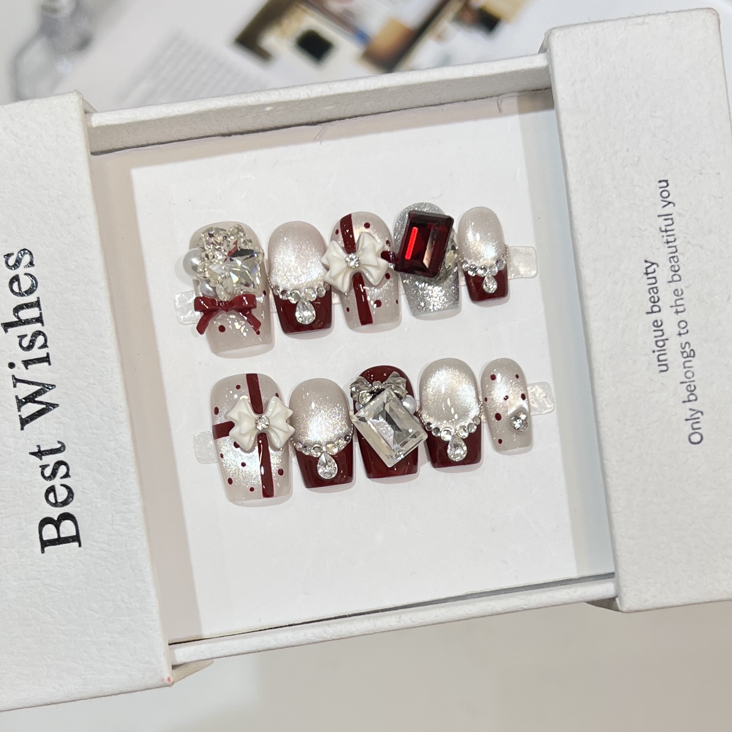 10pcs Bowknots Wave Point Pres - Resin Art Glitter review and price