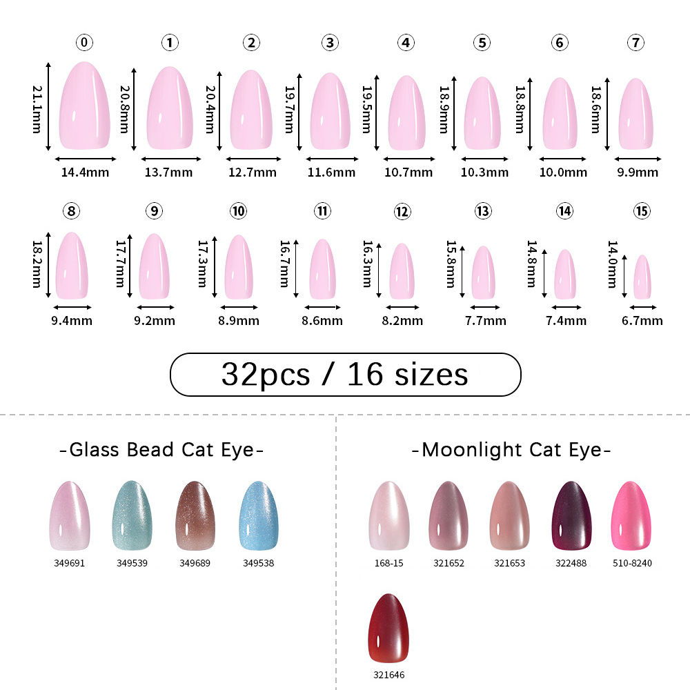 VITAGWX 32pcs Press on Nails A - Resin Art Glitter review and price
