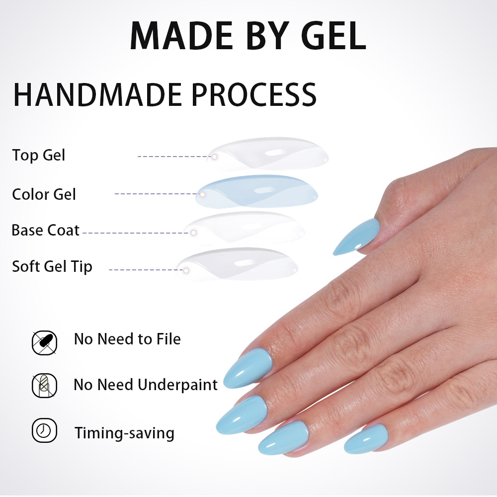 VITAGWX 32pcs Press on Nails A - Resin Art Glitter review and price