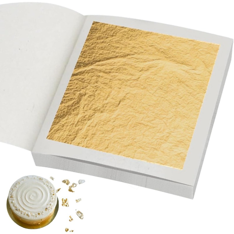Real 24K Gold Leaf Sheets in 3 - Gold Leaf Foil review and price