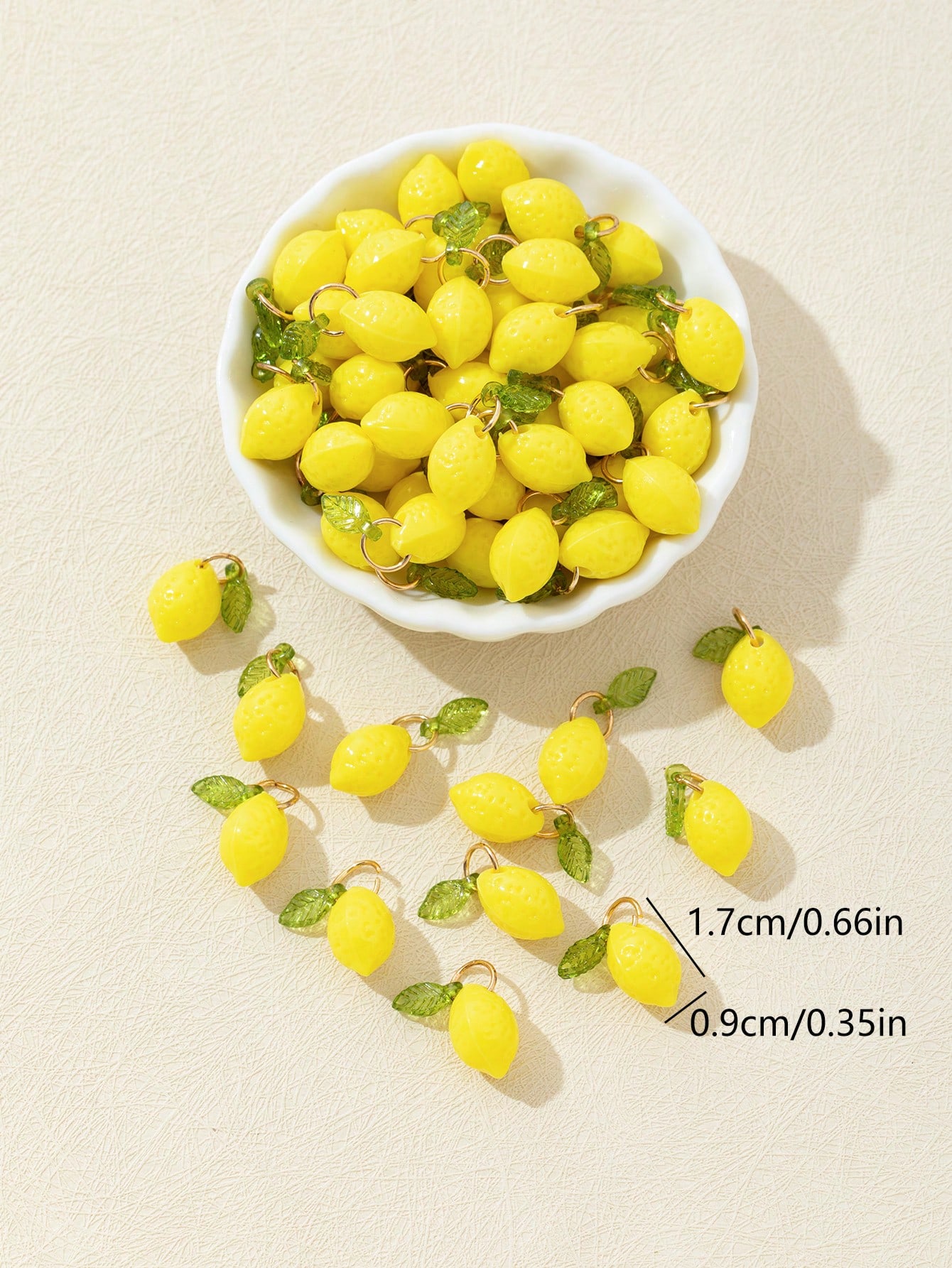 10Pcs 3D Lemon Resin Charms Pe - Resin Art Products review and price