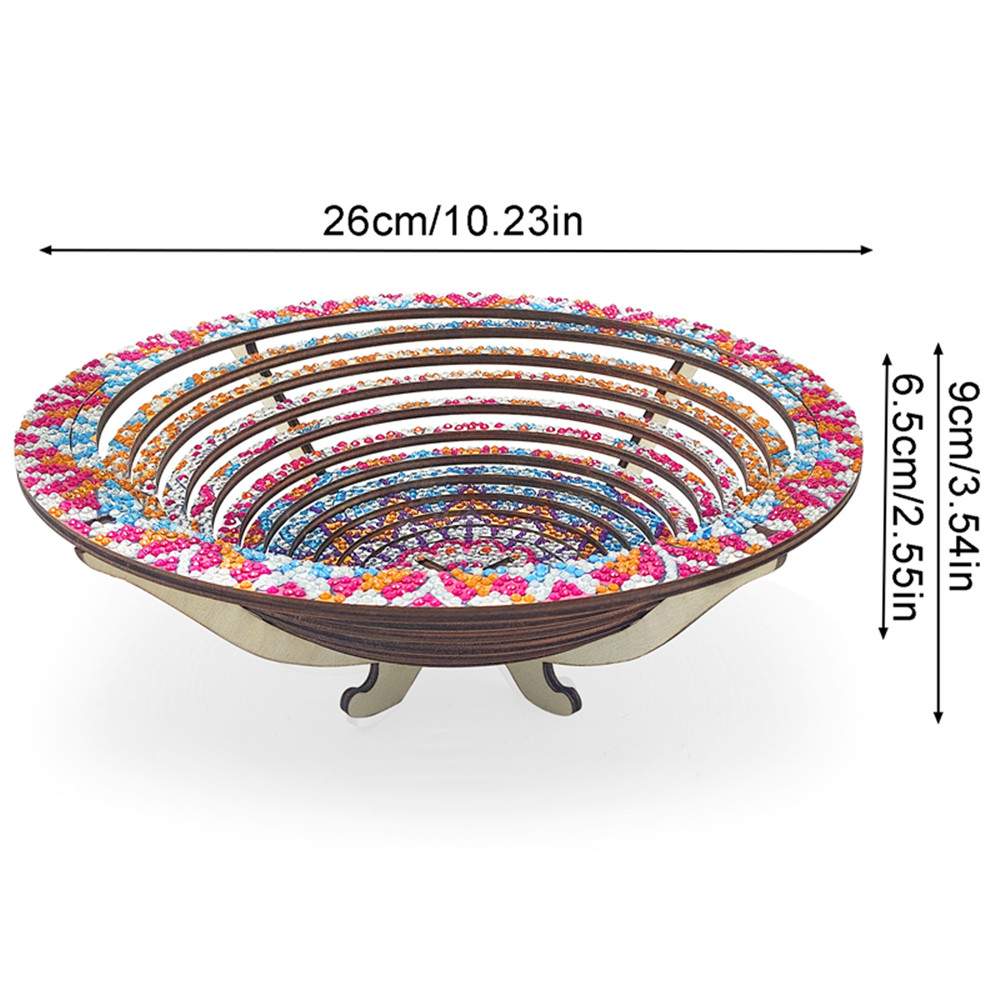 Wooden Mandala 5D Diamond Pain - Resin Art Wooden Tray review and price