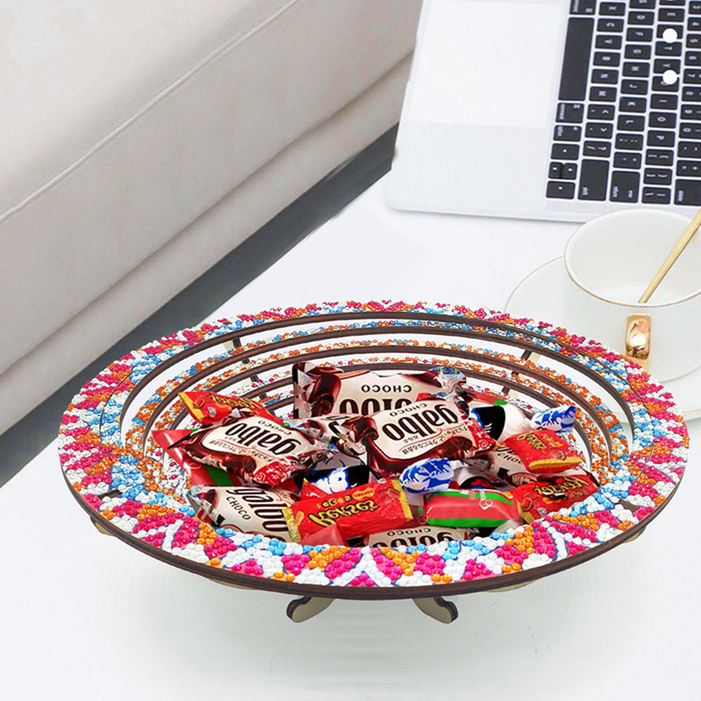 Wooden Mandala 5D Diamond Pain - Resin Art Wooden Tray review and price