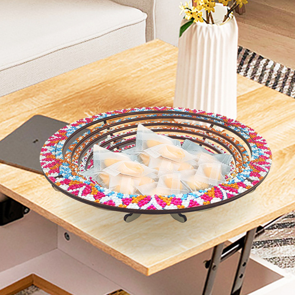 Wooden Mandala 5D Diamond Pain - Resin Art Wooden Tray review and price