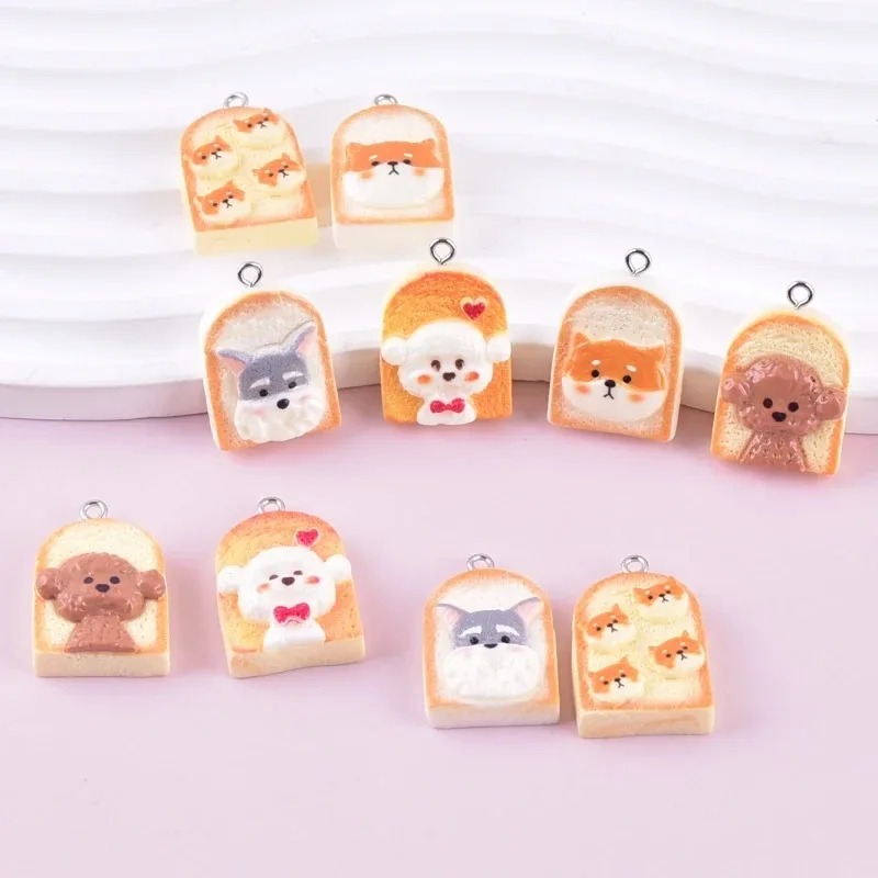 10Pcs Cute Toast Dog Resin Pen - Resin Art Products review and price