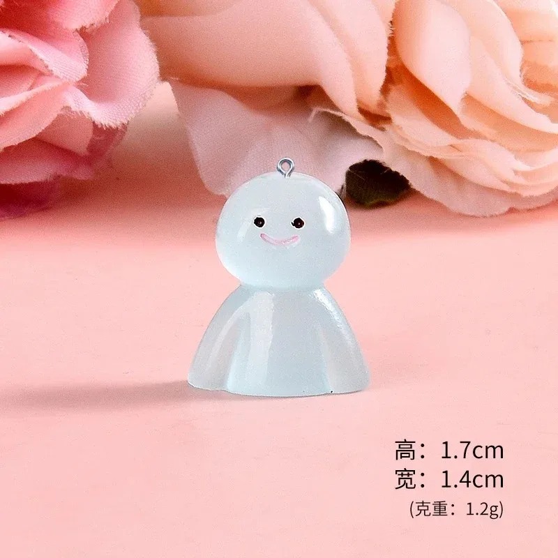 10Pcs Glow In Dark Cartoon Dol - Resin Art Products review and price