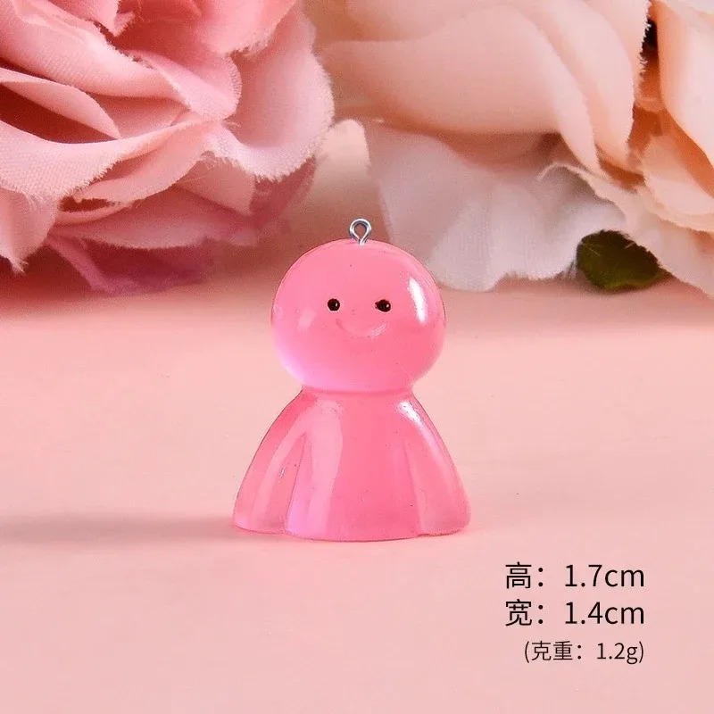 10Pcs Glow In Dark Cartoon Dol - Resin Art Products review and price