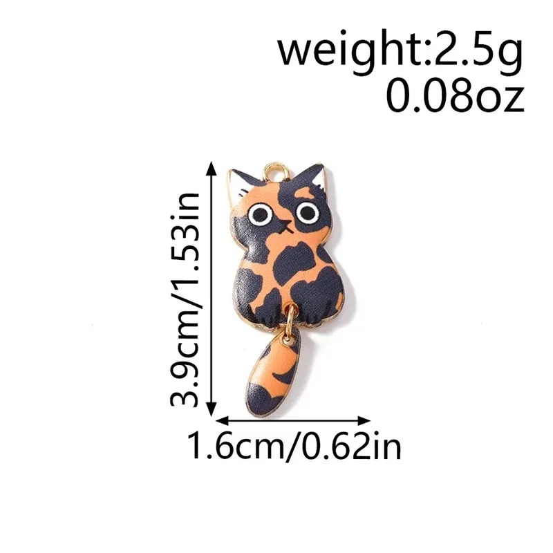 10Pcs 16×39mm Cute Cartoon Cat - Resin Art Products review and price