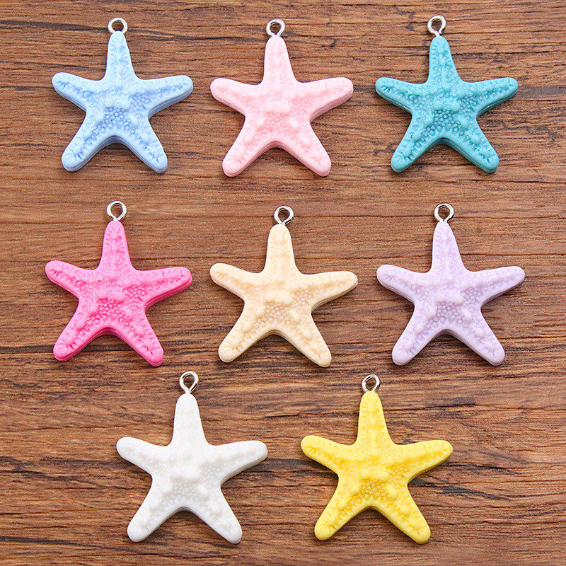 10Pcs Dopamine Color Starfish  - Resin Art Accessories review and price