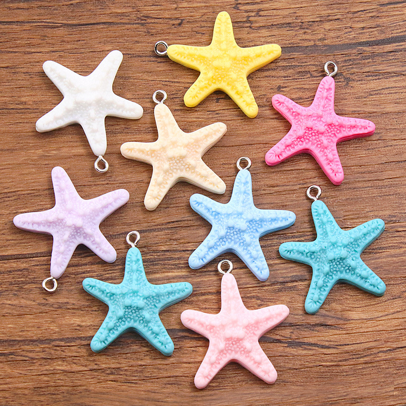 10Pcs Dopamine Color Starfish  - Resin Art Accessories review and price