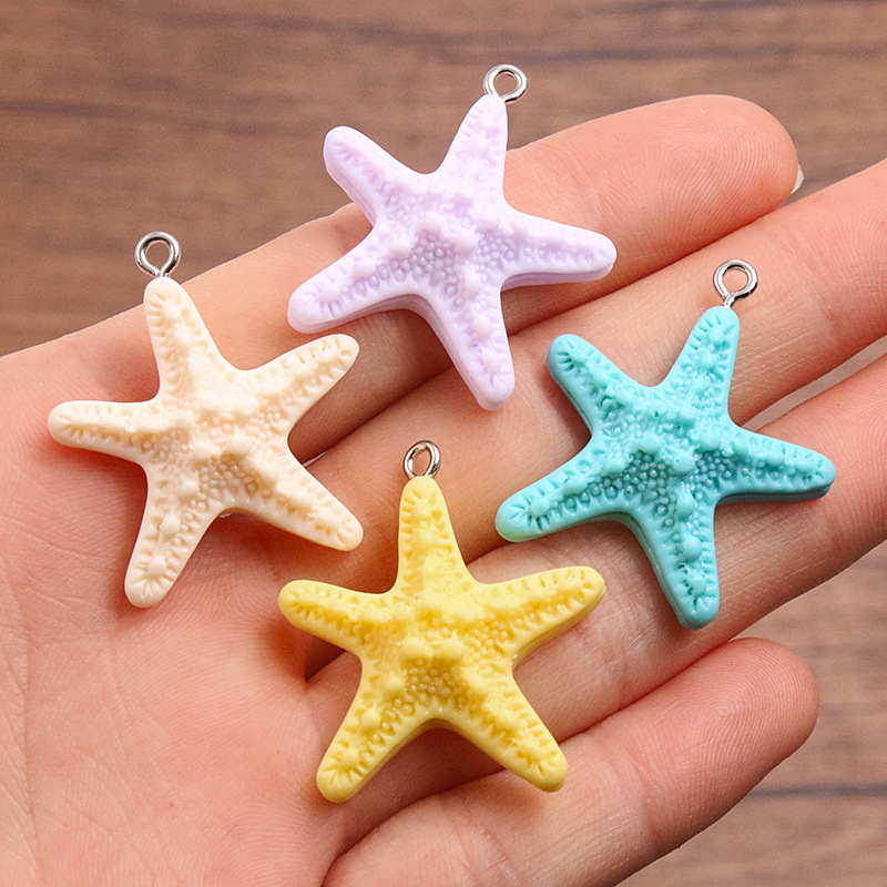 10Pcs Dopamine Color Starfish  - Resin Art Accessories review and price