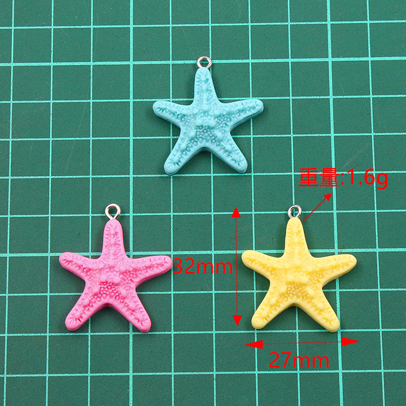 10Pcs Dopamine Color Starfish  - Resin Art Accessories review and price