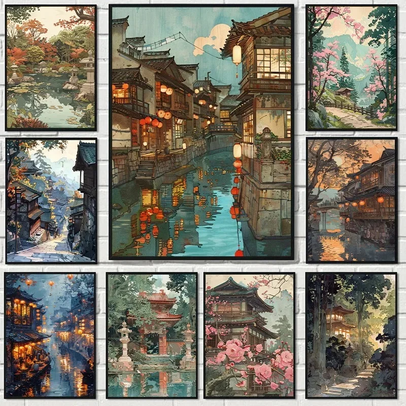 Vintage Hiroshi Yoshida Inspir - Resin Art And Deco review and price