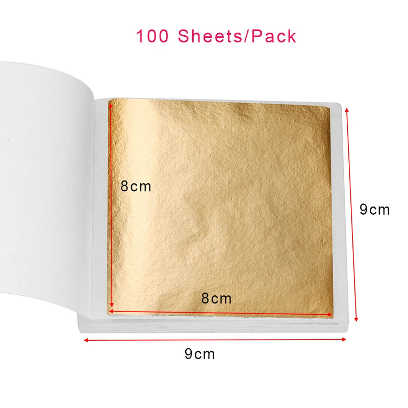 100-200sheets Imitation Gold F - Gold Leaf Foil review and price