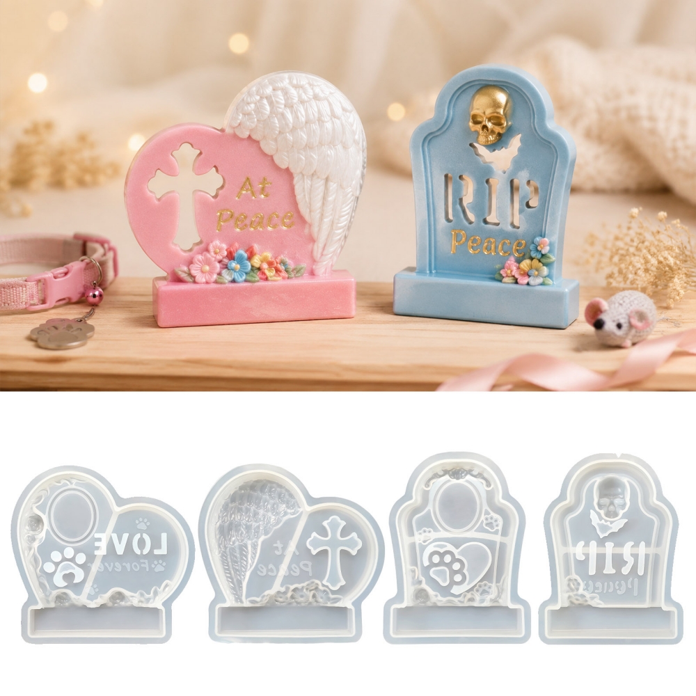 S0304 Heart-Shaped Tombstone M - Resin Art Heart review and price