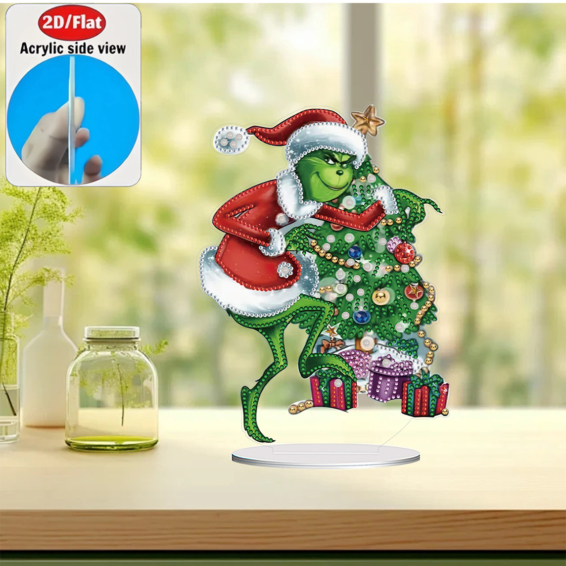 2D / Flat 1pc Fun Christmas Gr - Resin Art Glitter review and price