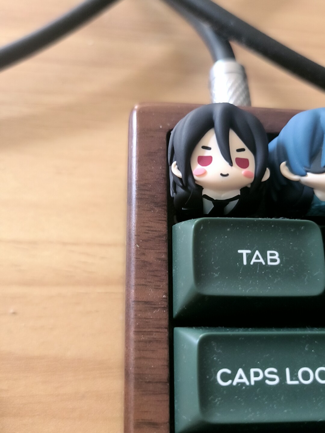 Kawaii Resin Keycap Anime Blac - Resin Art Anime review and price