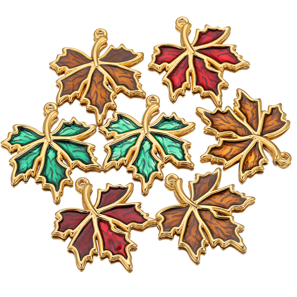 3PCS Stainless Steel Charms En - Gold Leaf Foil review and price