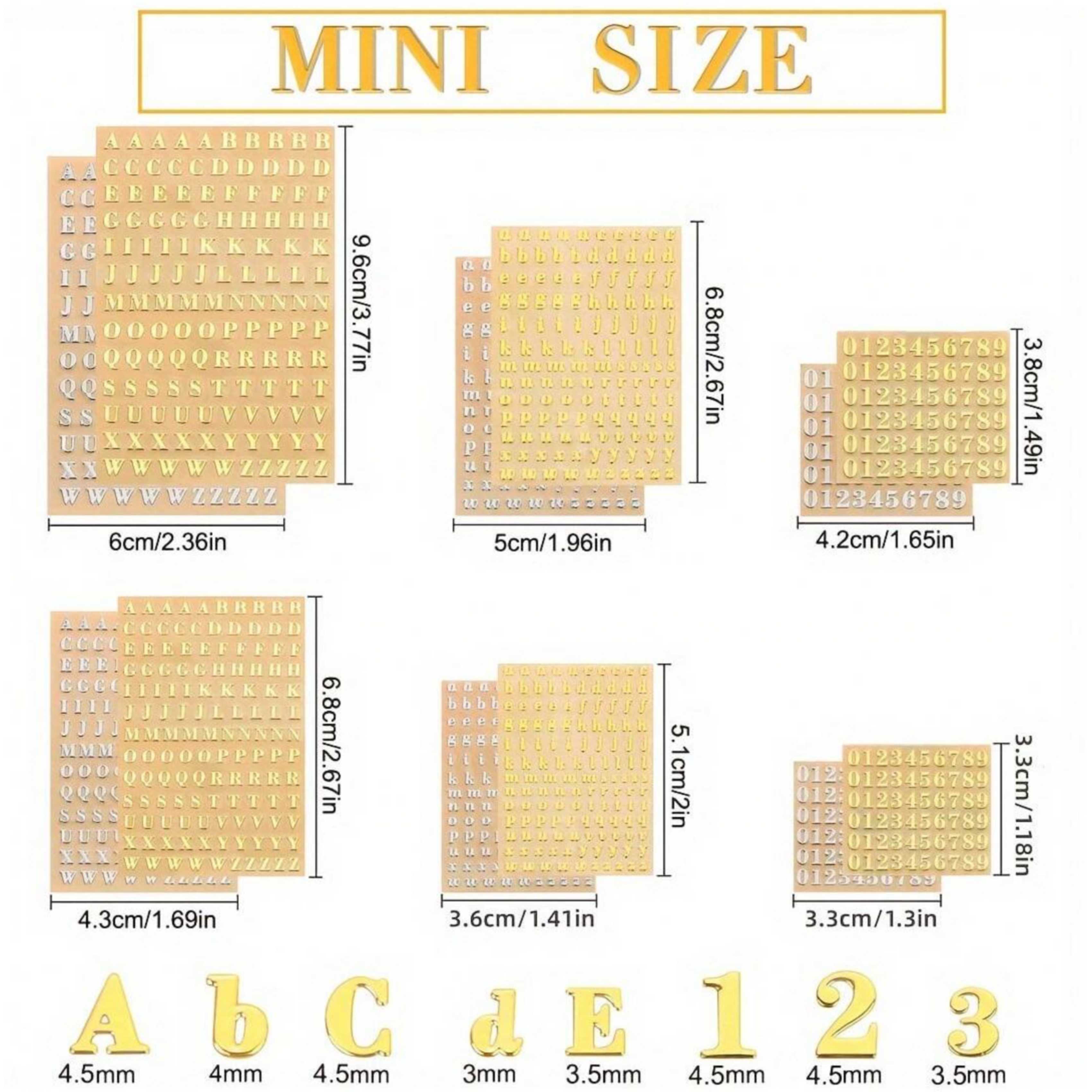 12 Letter Resin Stickers, Mini - Resin Art Glitter review and price