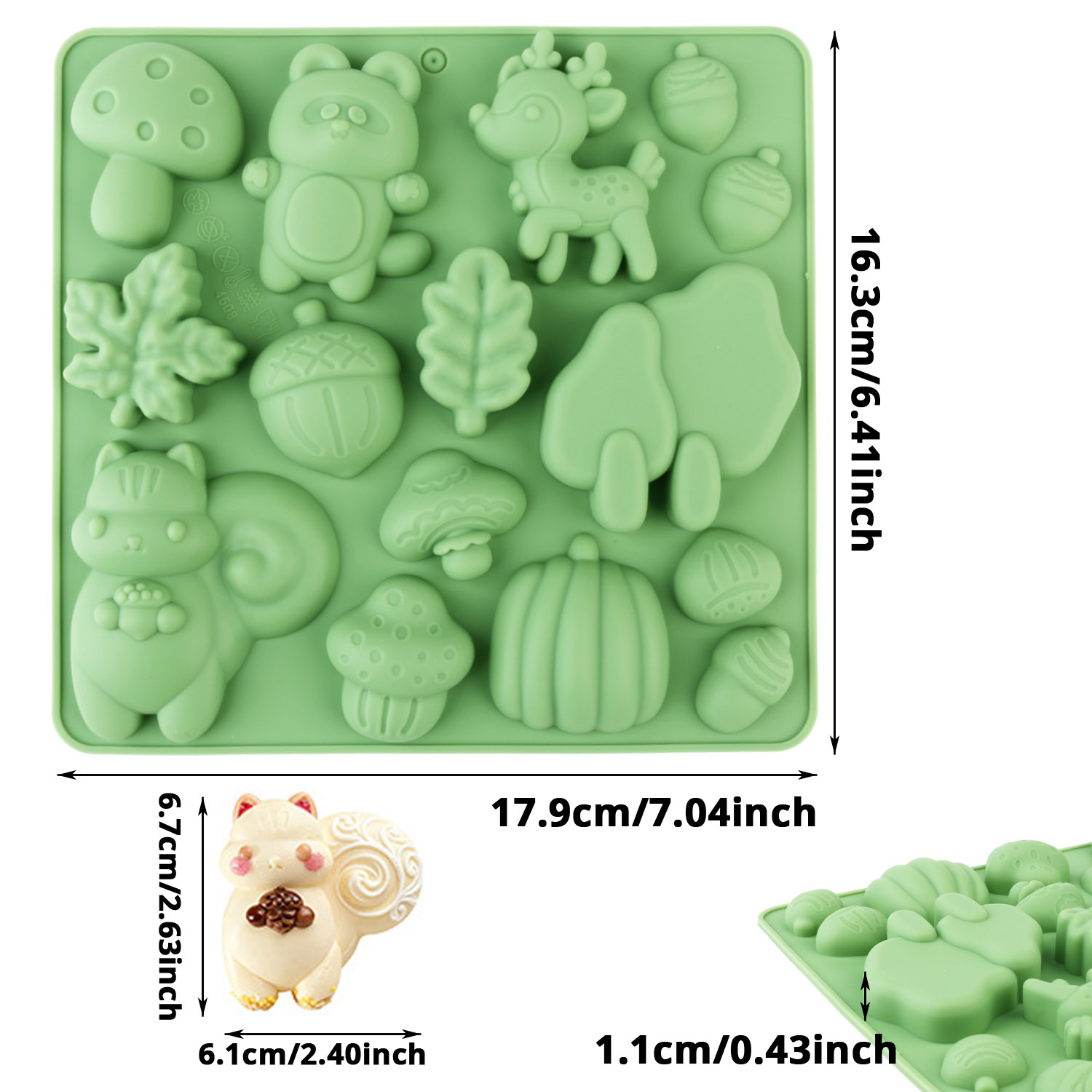 1 Silicone Cake Mold in the Sh - Resin Art Products review and price