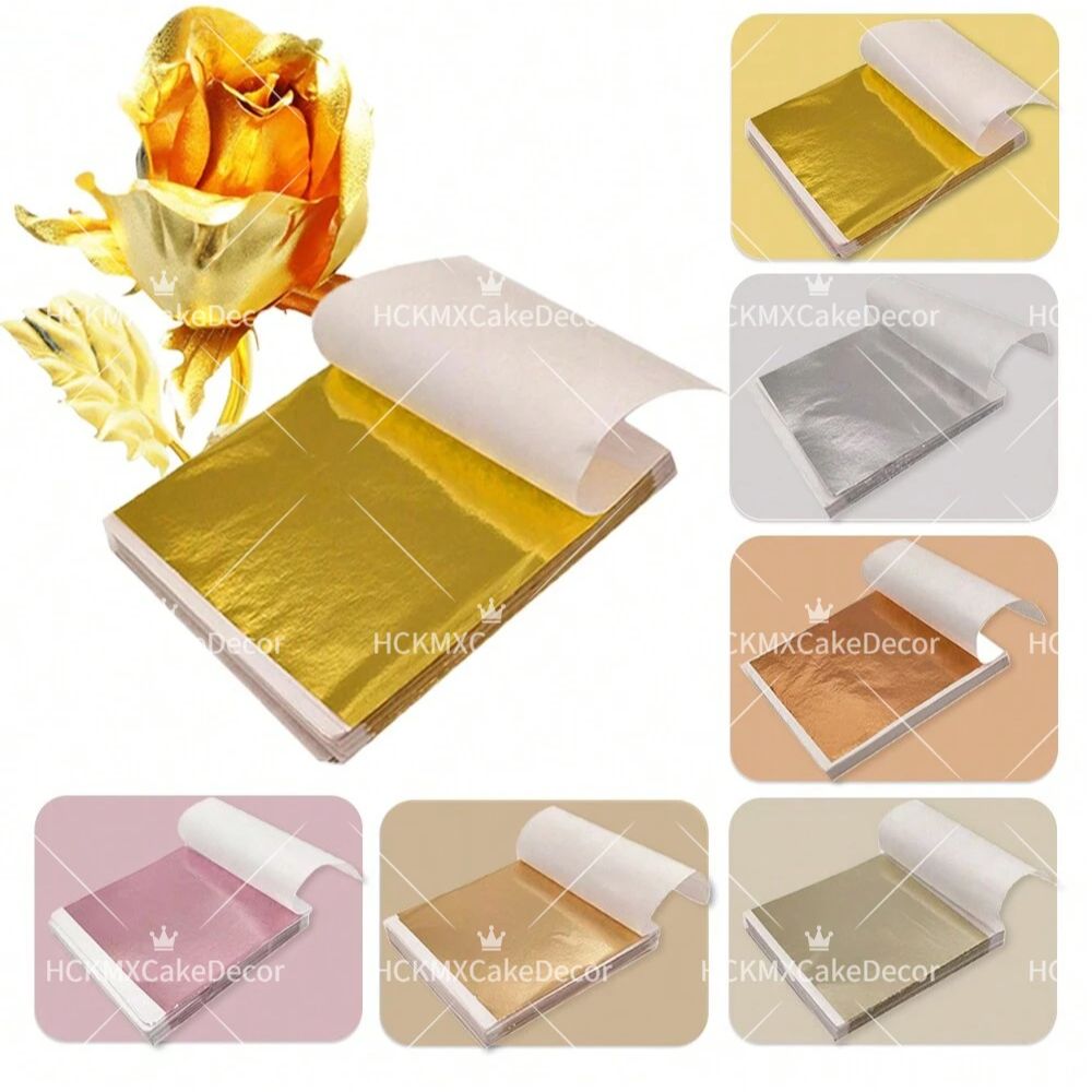 100pcs Imitation Gold Foil She - Gold Leaf Foil review and price