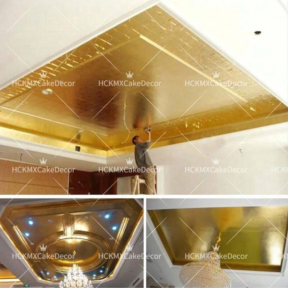 100pcs Imitation Gold Foil She - Gold Leaf Foil review and price
