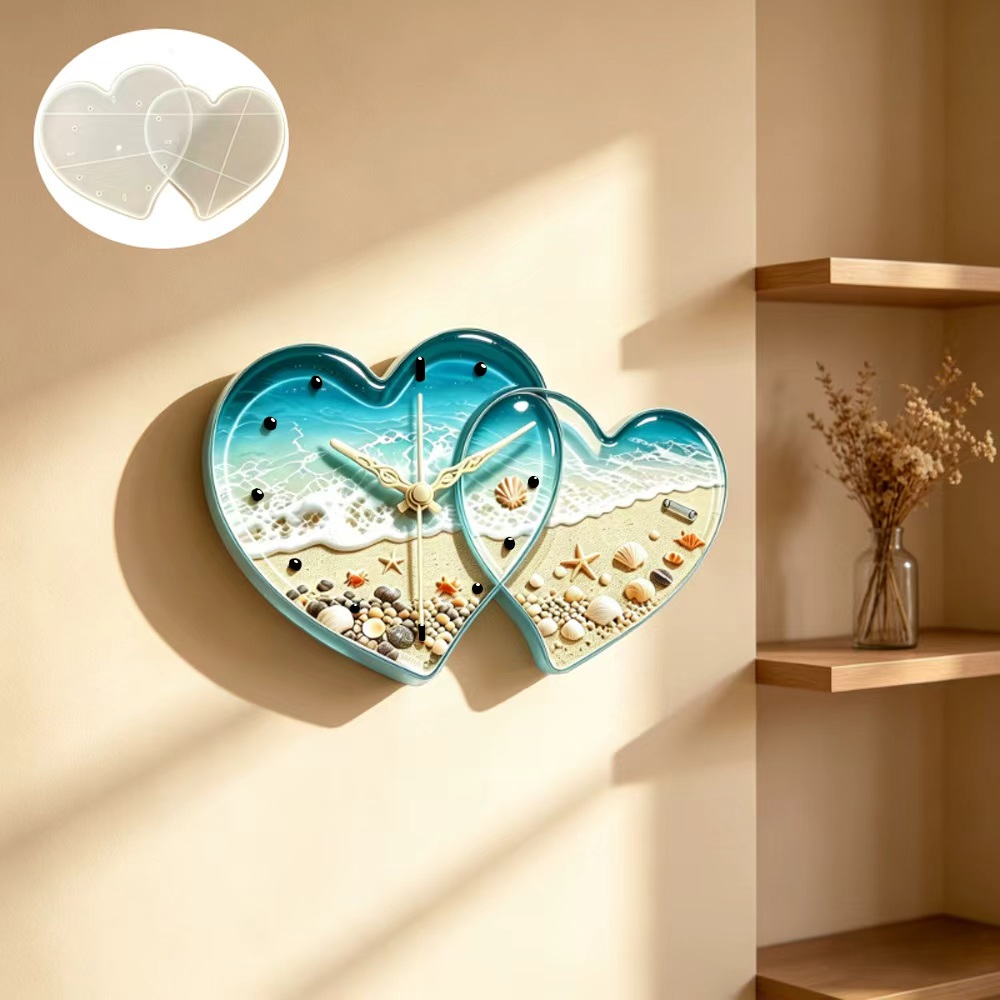 Love connected heart shape clo - Resin Art Heart review and price