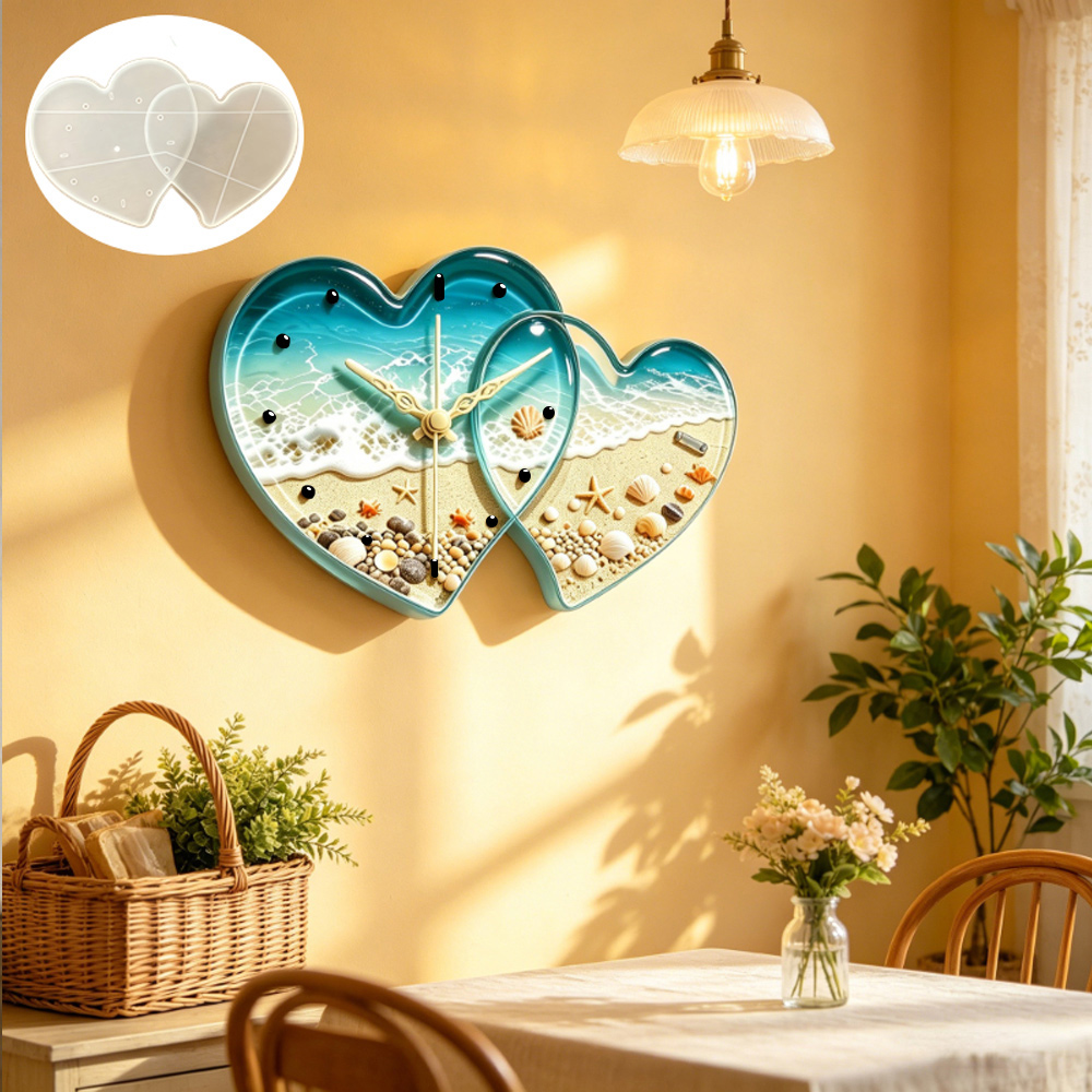 Love connected heart shape clo - Resin Art Heart review and price