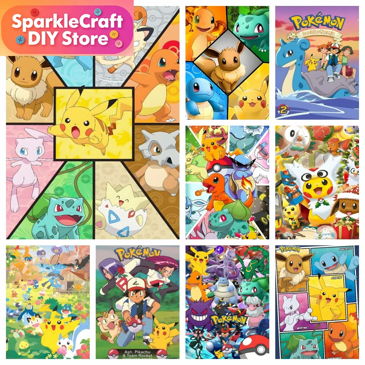 1pc frameless Cartoon Pokemon  - Resin Art For Beginners review and price