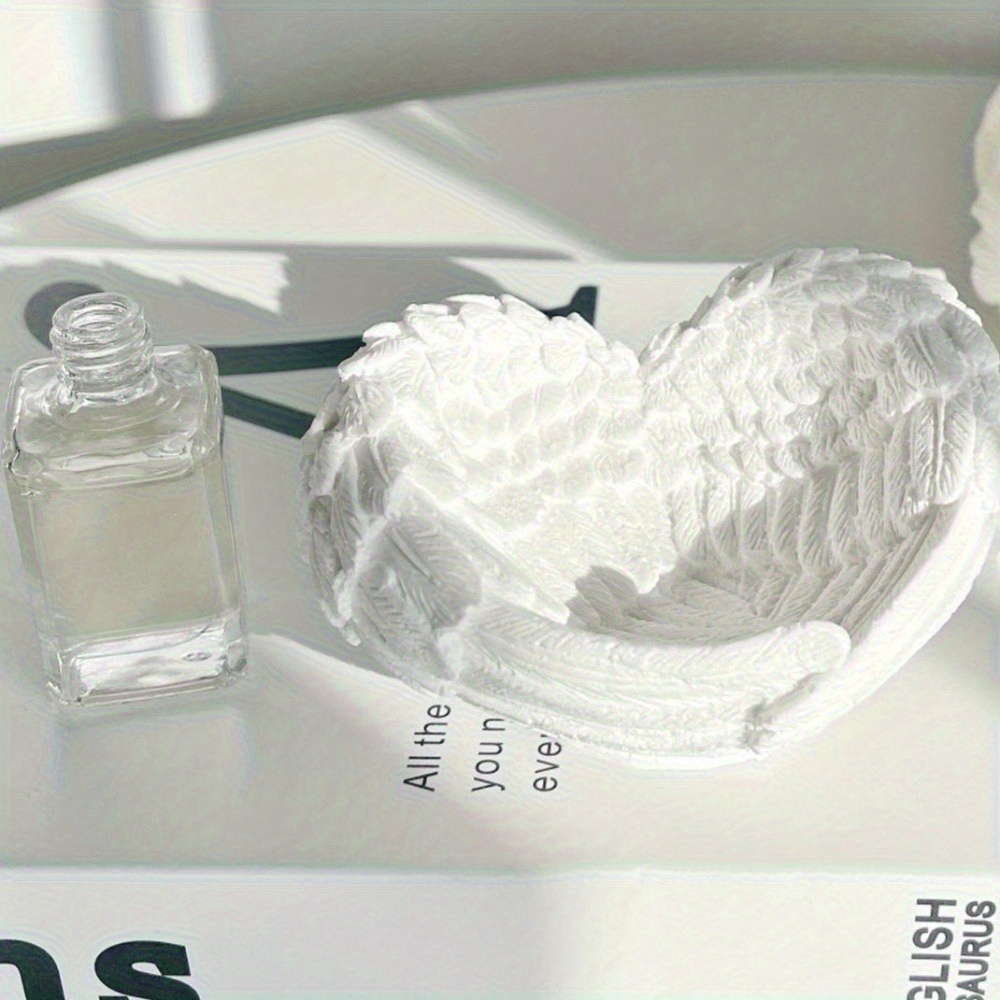 1pc Angel Wing Heart Silicone  - Resin Art Heart review and price